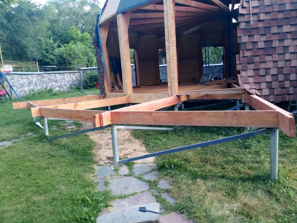 Сборка террасы и тамбура Z12 в Казахстане 