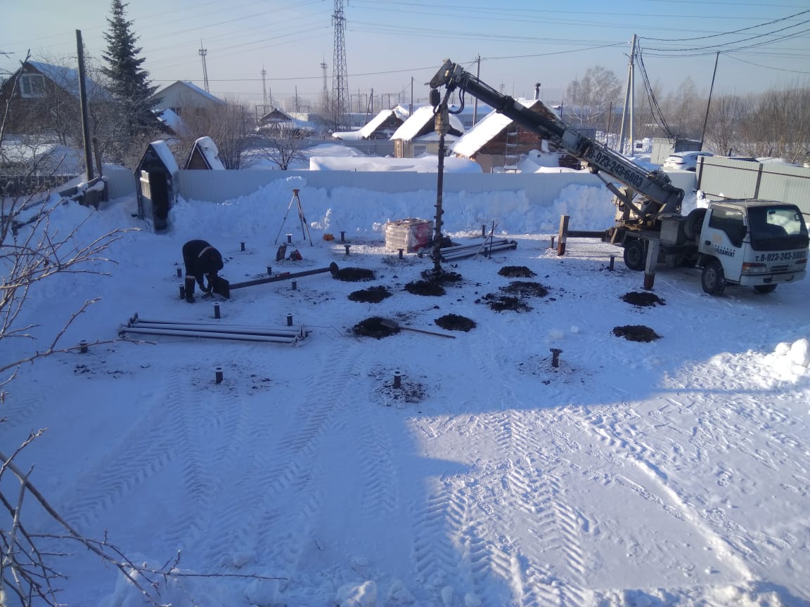 Строительство Z8H в СНТ "Яблоневый сад" в Новосибирске