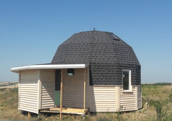 Закончили 6 метровый купольный дом рядом с Анапой