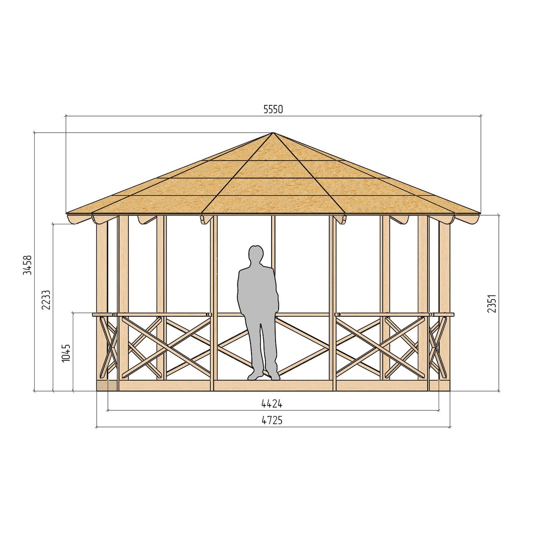 У Добросферы появилась в продаже новая модель беседки А45 
