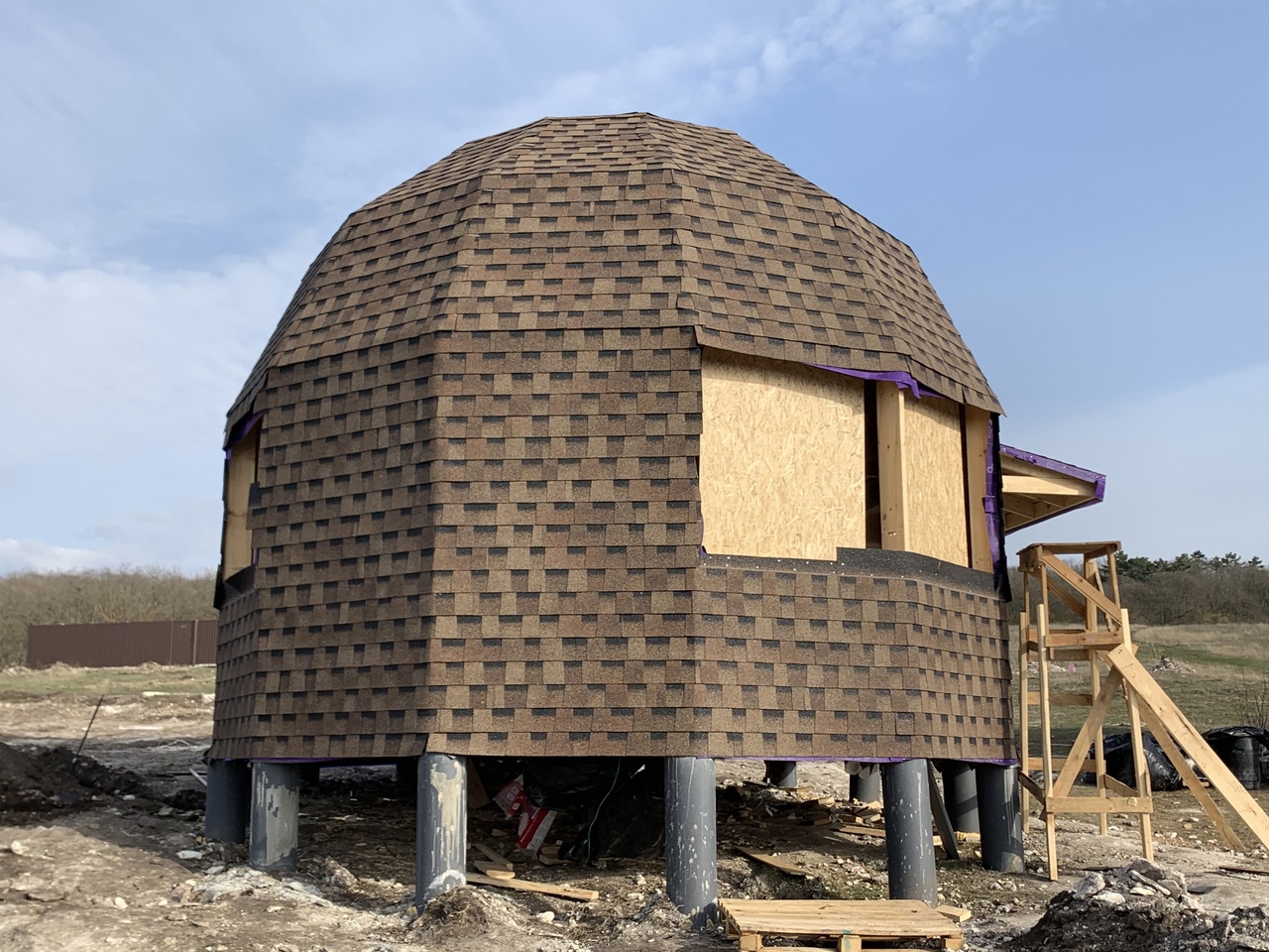 Купольный дом DOBROSFERA Z6HL в с. Леватки, Крым