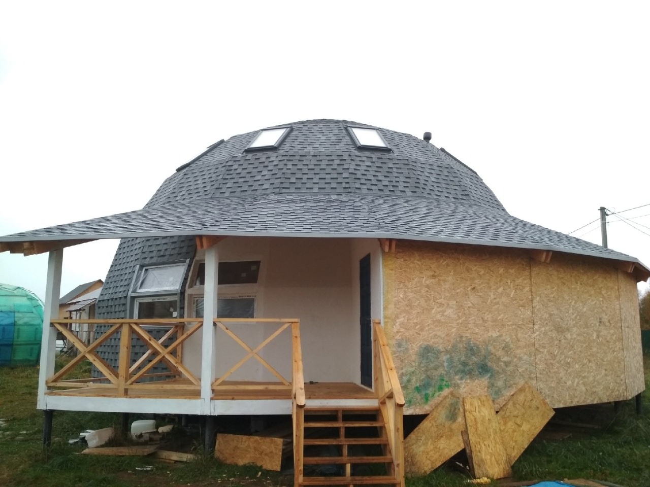 Сборка каркаса и пристройки 