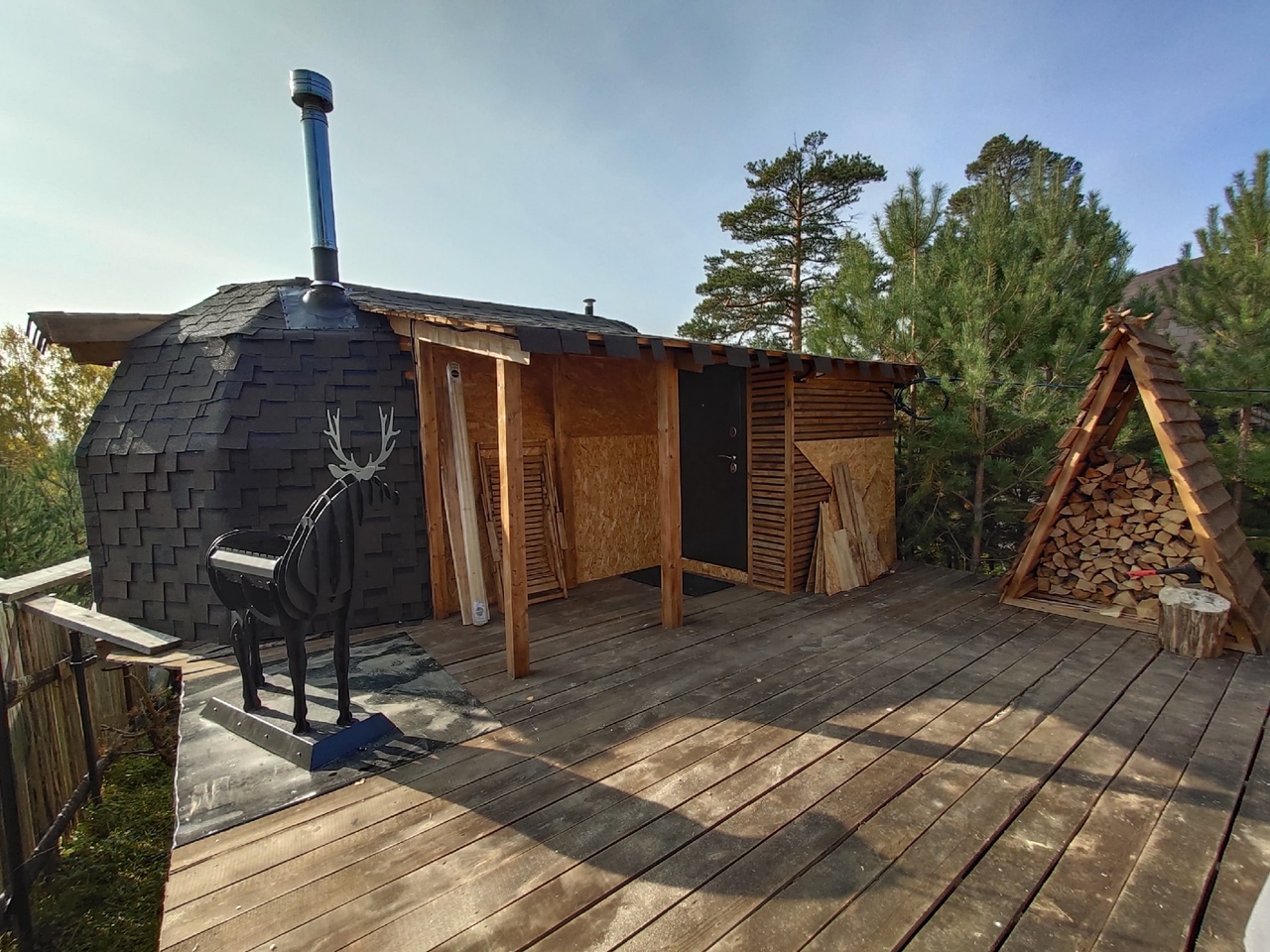 Построили за это лето второй домик DOBROSFERA Z4L