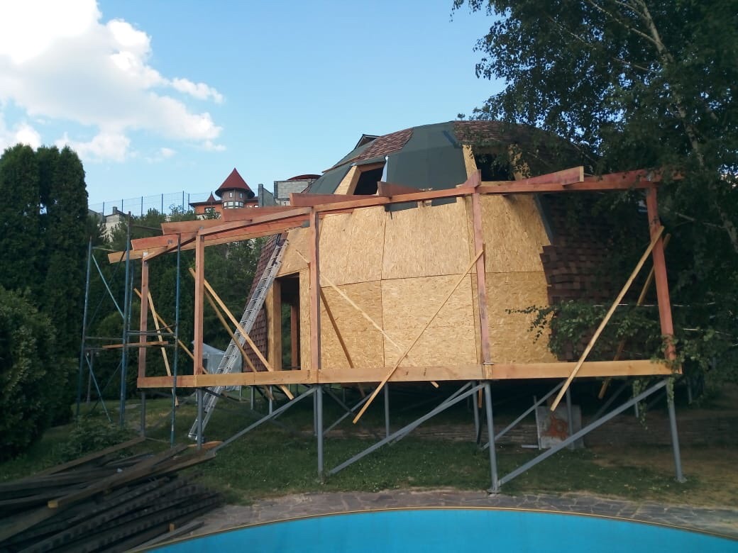 Сборка террасы и тамбура Z12 в Казахстане 