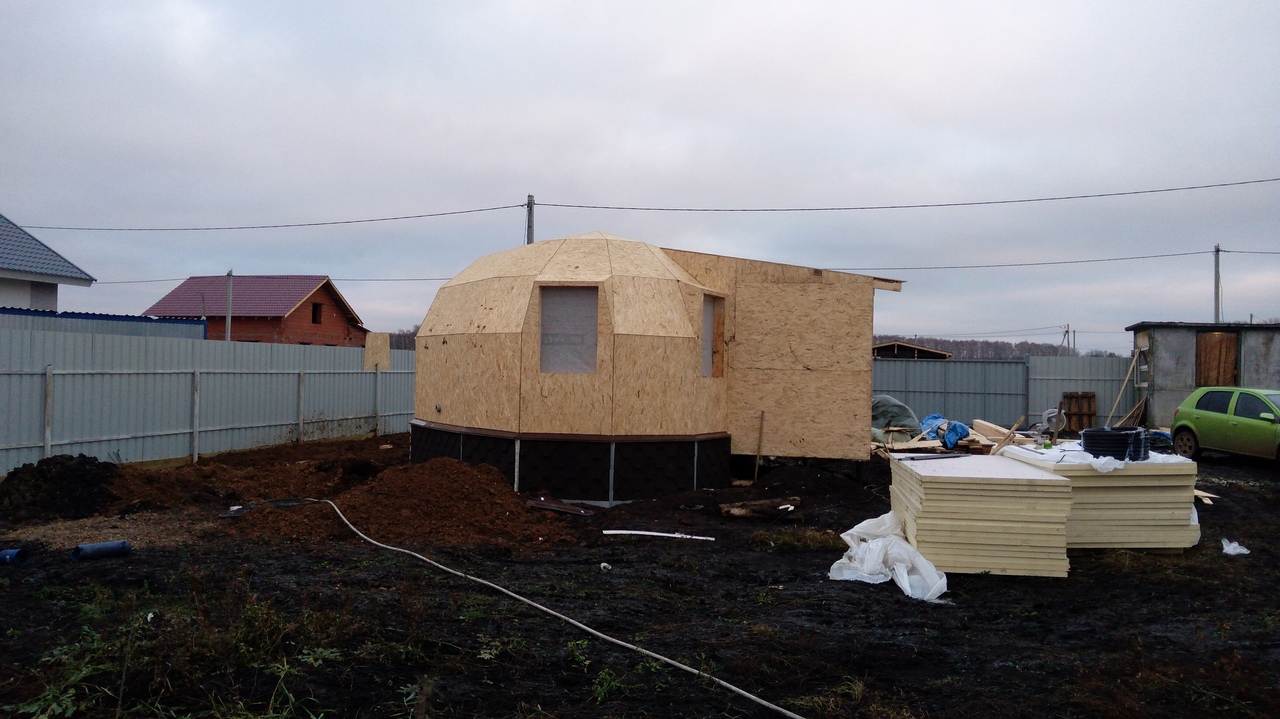 Этапы строительства домика Z4L под Уфой, Башкирия