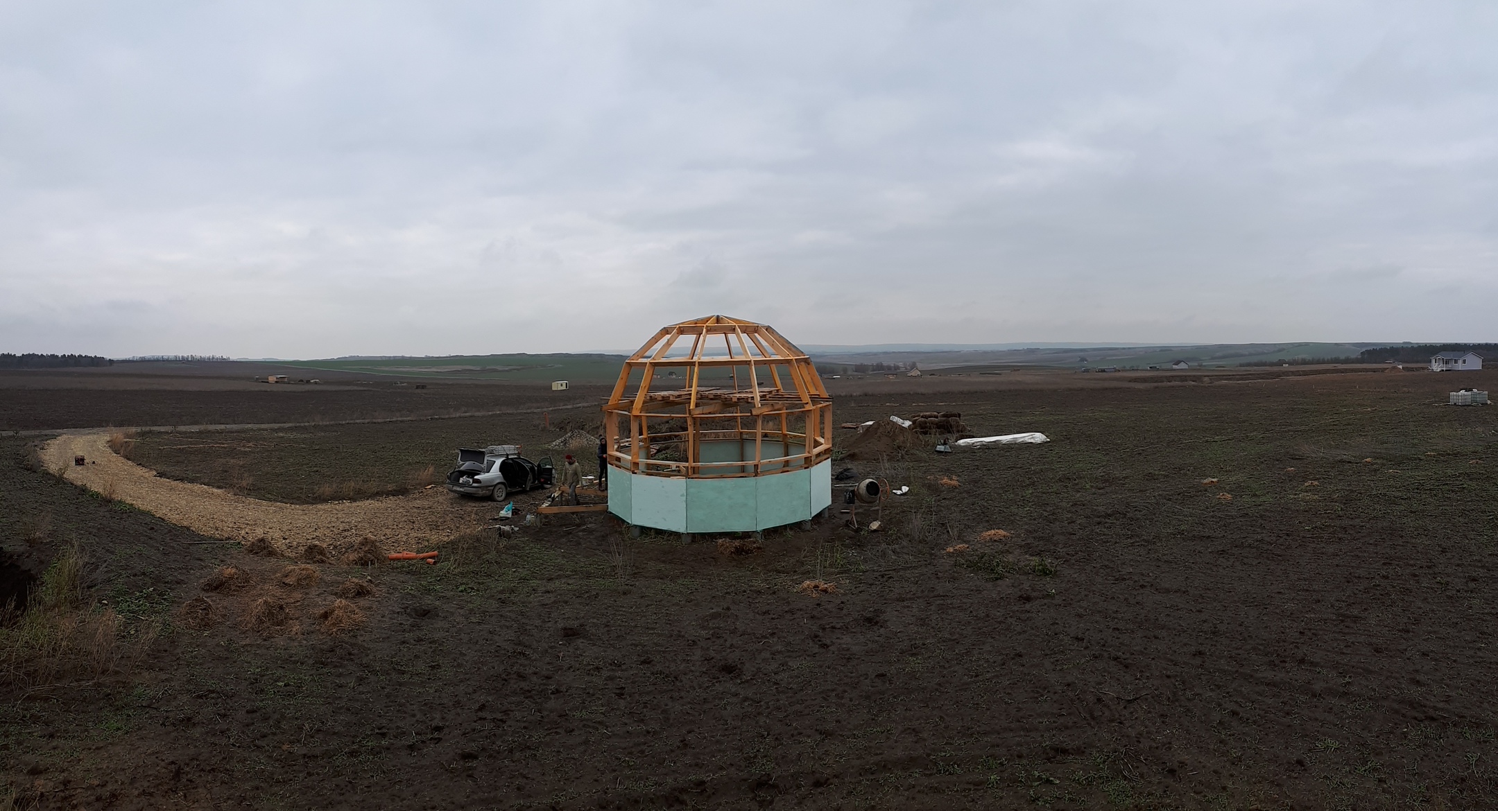 Продолжение самостоятельной сборки купольного каркаса Z6