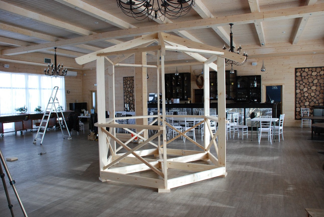 Пример сборки конструктора беседки Добросфера А25 за 1 час