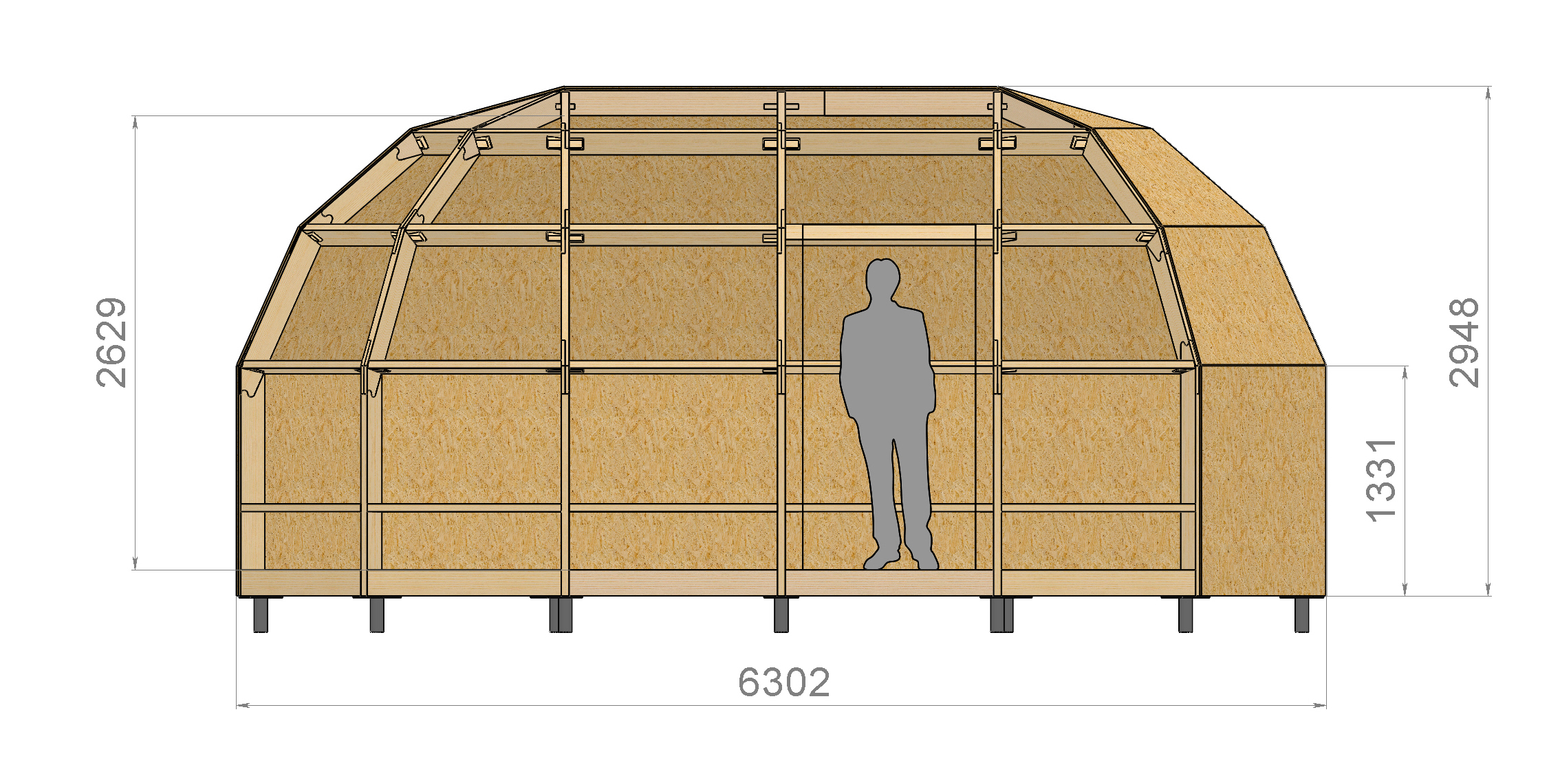 Первая модель традиционного дома Добросфера
