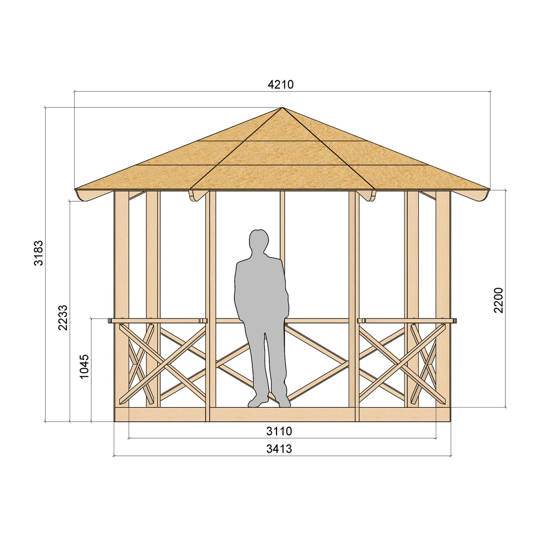 Появилась в продаже новая модель беседки Добросфера А32