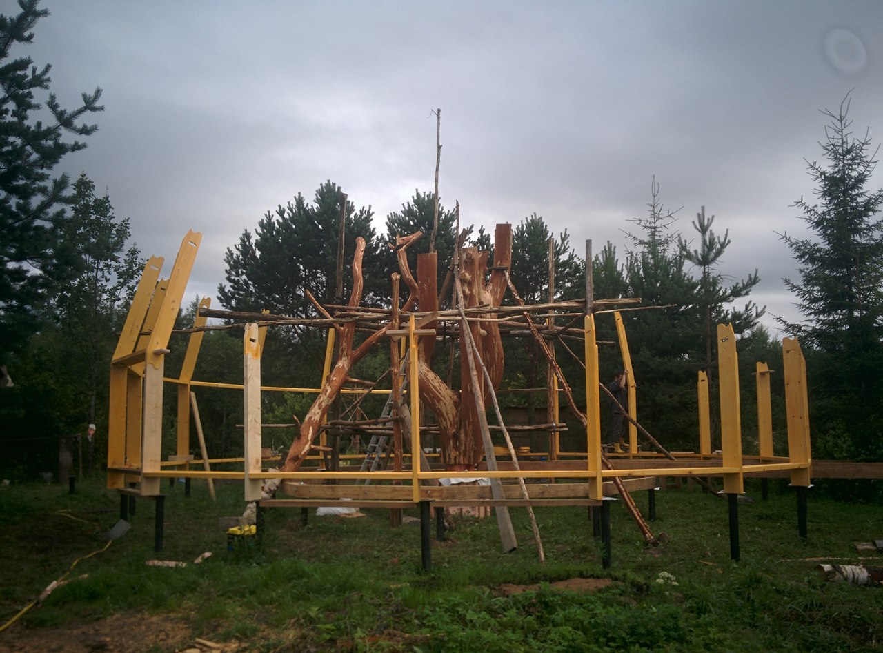 Возведение Добросферы Z10 в Саблино